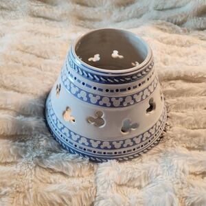 Disney Gourmet Mickey Ceramic 7.25" x 3.25" x 4.50" Candle Lamp Shade Topper